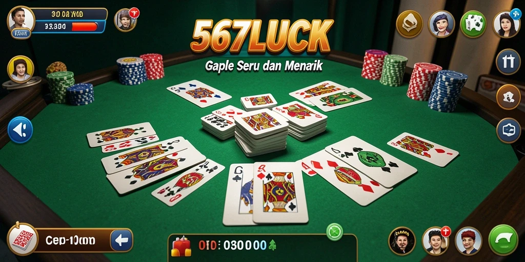 Screenshot gameplay Gaple yang seru di 567LUCK.