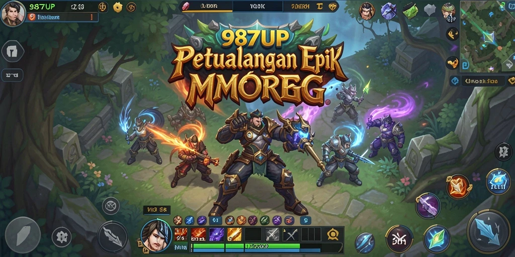 Tampilan gameplay menakjubkan dari 987UP yang penuh aksi.