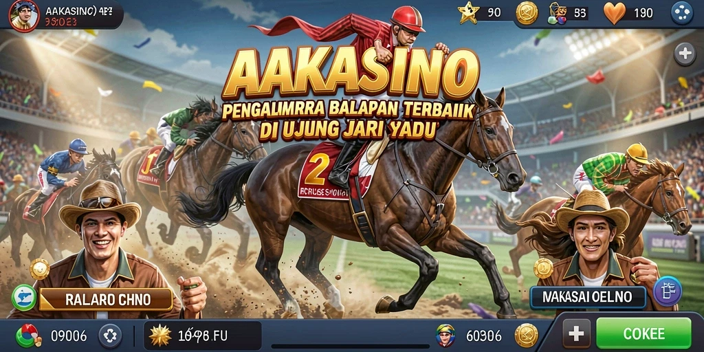 Screenshot AAKASINO menunjukkan aksi balapan yang mendebarkan.