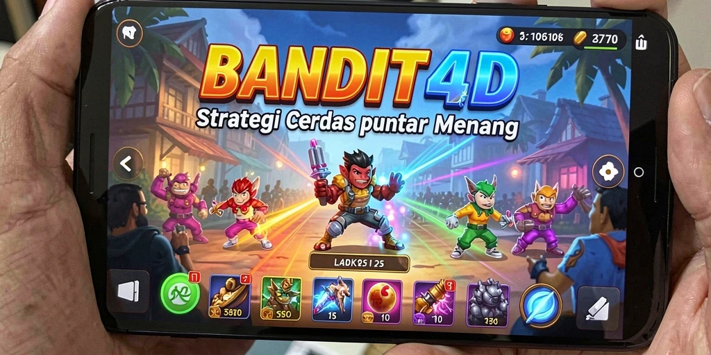 Screenshot utama BANDIT4D yang menampilkan aksi permainan strategi.