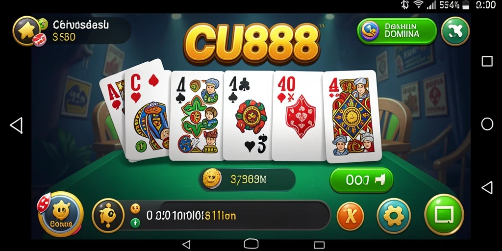 Tampilan gameplay menarik dan seru dari CU888.