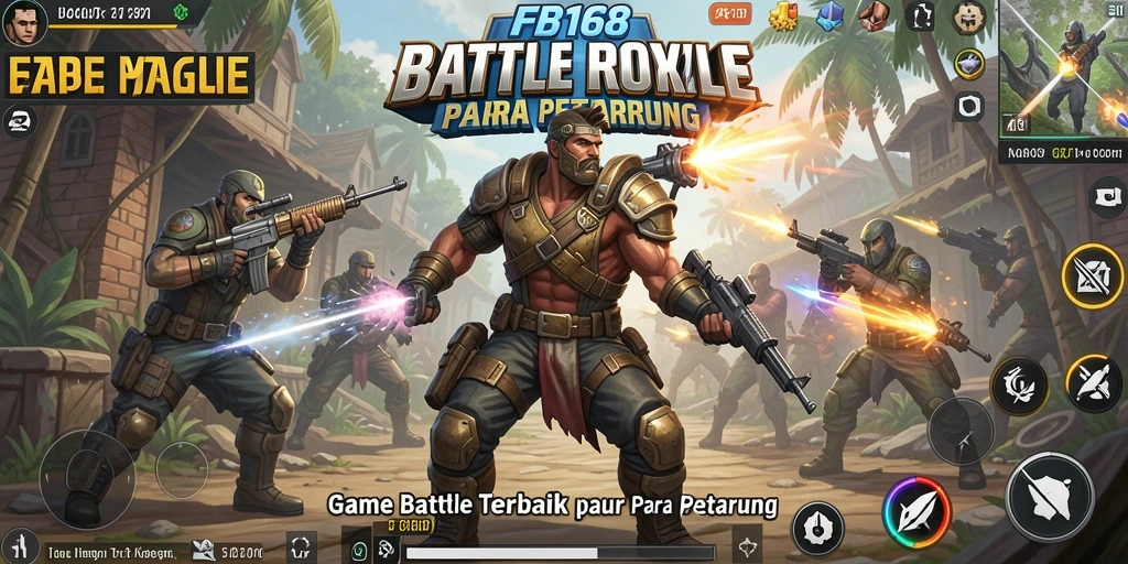 Gameplay Battle Royale yang seru dan intens dalam FB168.