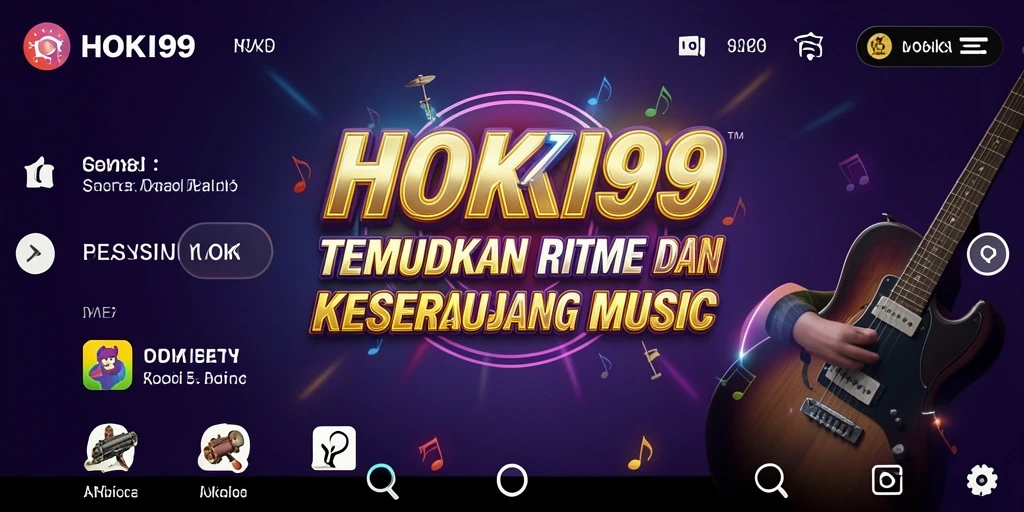 Screenshot HOKI99 menampilkan gameplay yang mendebarkan dan interaksi pengguna dengan musik.
