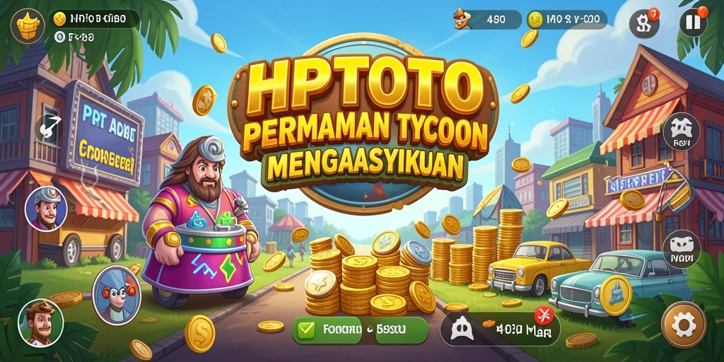 Tampilan screenshot HPTOTO menyoroti gameplay Tycoon yang menarik.