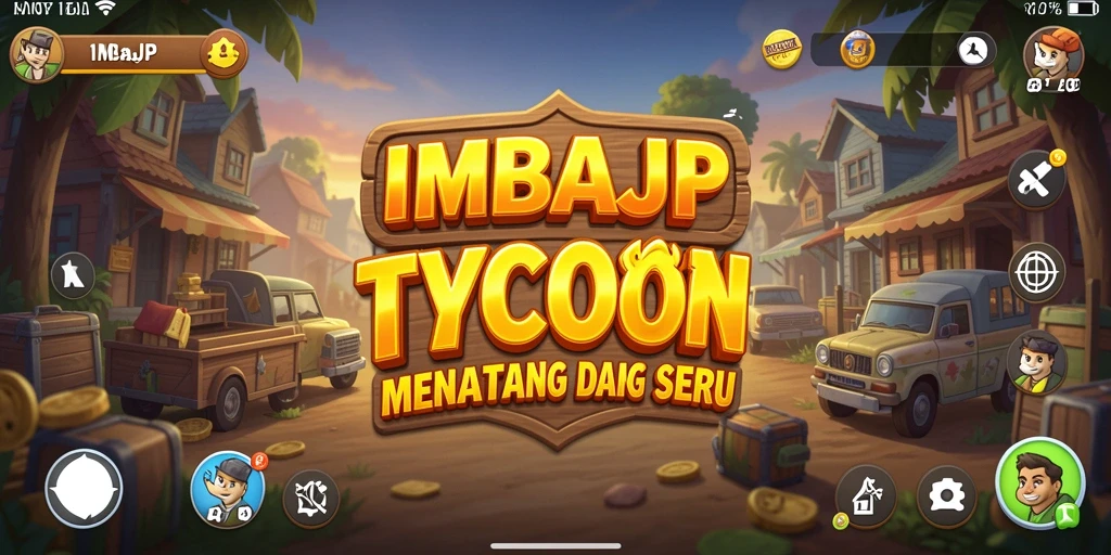 Screenshot gameplay IMBAJP menampilkan strategi bisnis yang menarik.