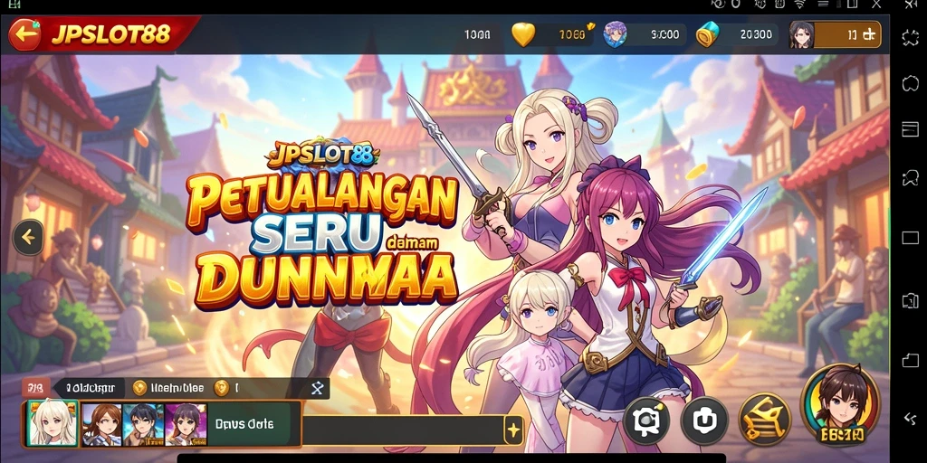 Tampilan gameplay JPSLOT88 yang penuh warna dan menarik.