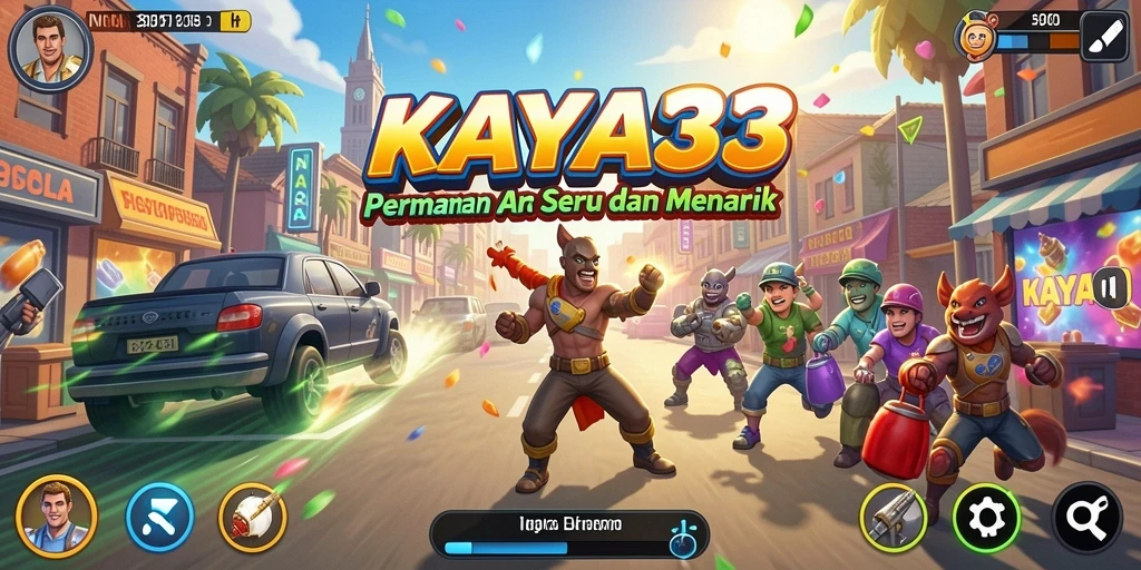 Tampilan aksi seru dalam permainan KAYA33 yang penuh warna.