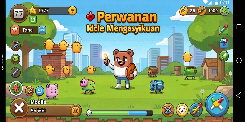 Tangkapan layar gameplay L777 yang seru dan penuh warna.