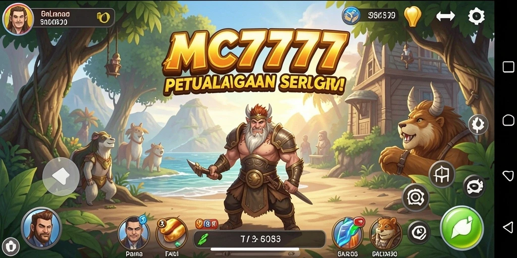 Tangkapan layar mendebarkan dari gameplay petualangan di MC777.