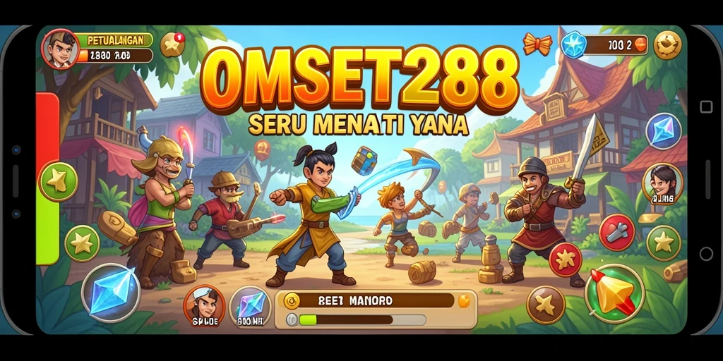 Tangkapan layar gameplay OMSET288 yang menampilkan suasana petualangan yang seru.