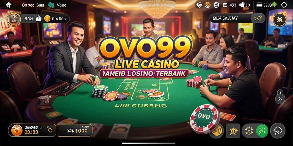 Gameplay Live Casino yang interaktif dan mendebarkan di OVO99.