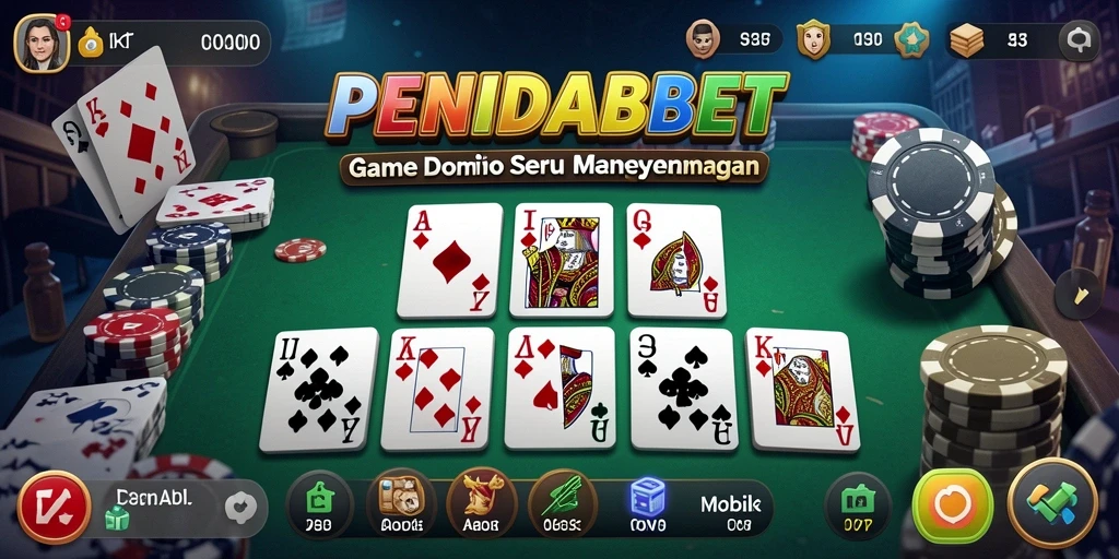 Screenshot permainan PENIDABET menampilkan aksi seru saat bermain Domino.
