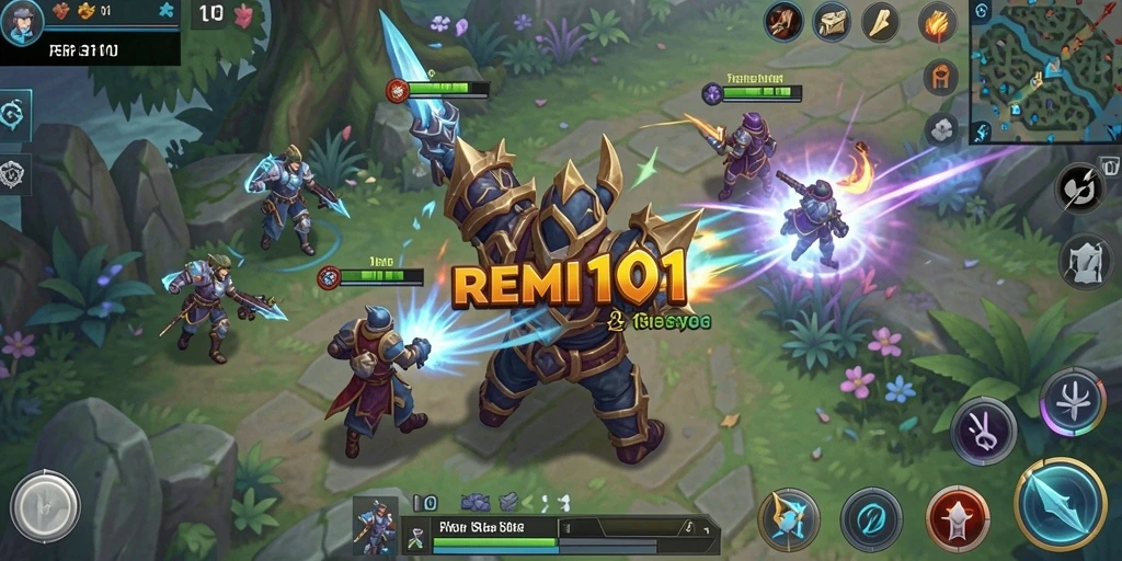 Tampilan gameplay REMI101 yang seru dan strategi yang mendebarkan.