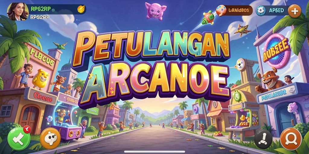 Screenshot utama RP62RP menampilkan gameplay arcade yang seru.