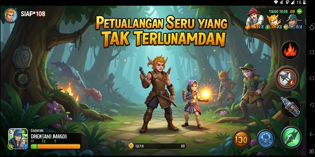Tampilan menarik dari gameplay petualangan SIAP108.