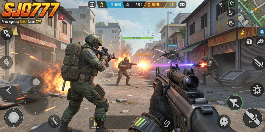 Tangkapan layar gameplay SJO777 menunjukkan pertempuran yang menegangkan.